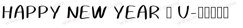 HAPPY NEW YEAR 兔 U字体转换